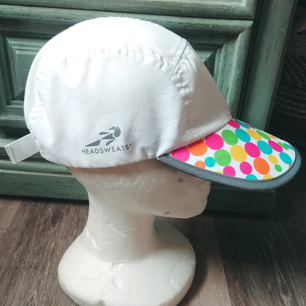 Headsweats Running Hat Poka Dots